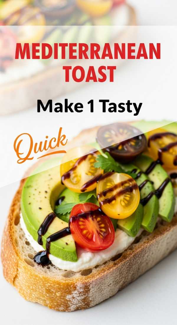 Make 1 Tasty Mediterranean Toast In 5 Minutes 69f71b052edb5