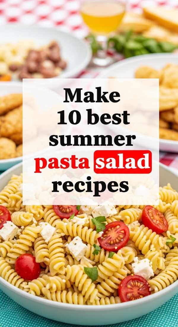 Beat the Heat: Your Essential Summer Cookbook for Stress-Free Dining Make 10 Best Summer Pasta Salad Recipes 6a070b788cee3