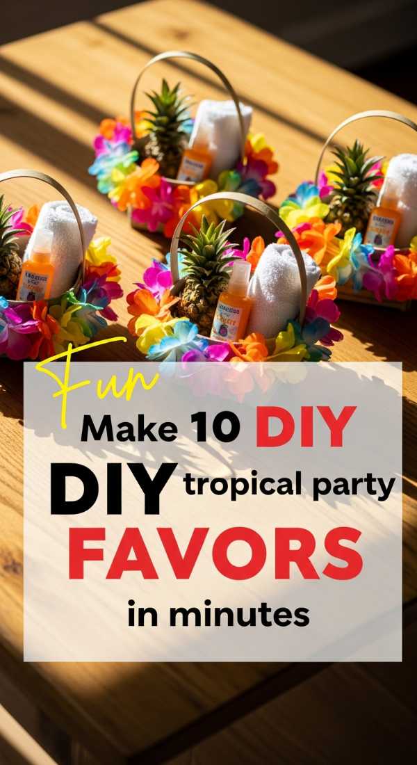 Make 10 Diy Tropical Party Favors In Minutes 6a189fa703439