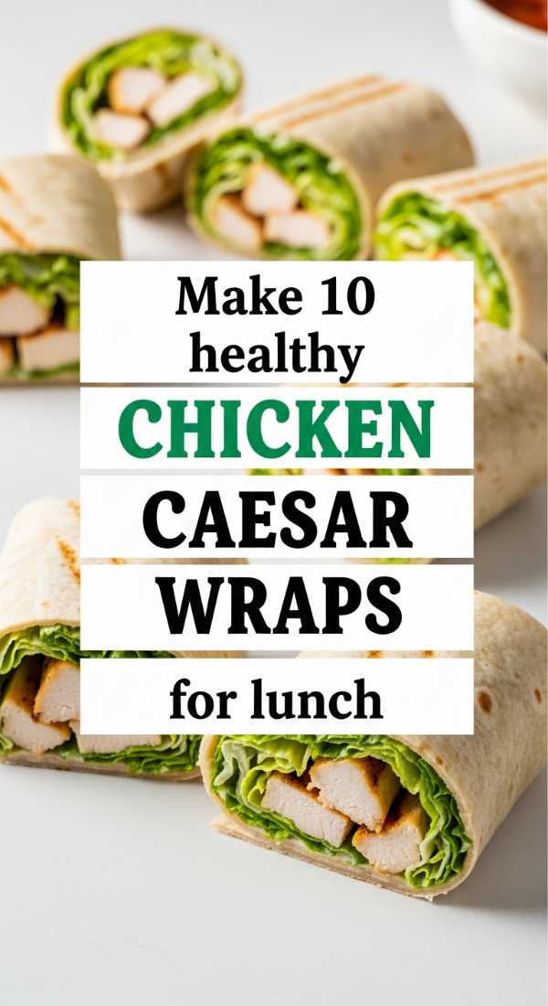 Make 10 Healthy Chicken Caesar Wraps For Lunch 6a0018370c9ff