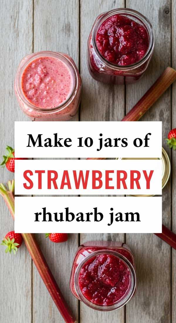 Make 10 Jars Of Strawberry Rhubarb Jam 6a017dc90305a