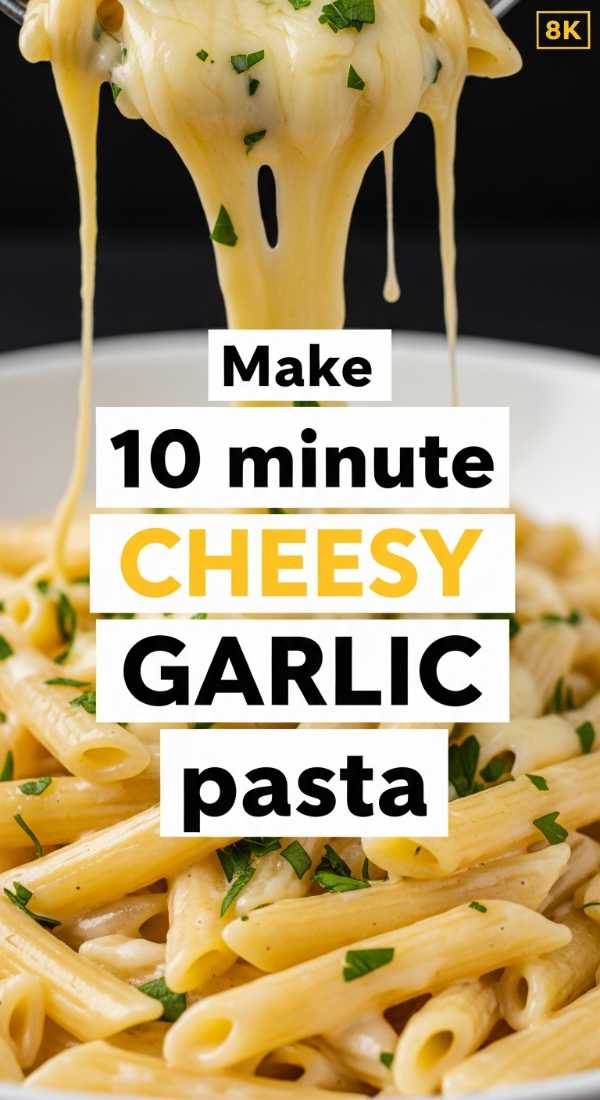 Make 10 Minute Cheesy Garlic Pasta 69f4425bca73c