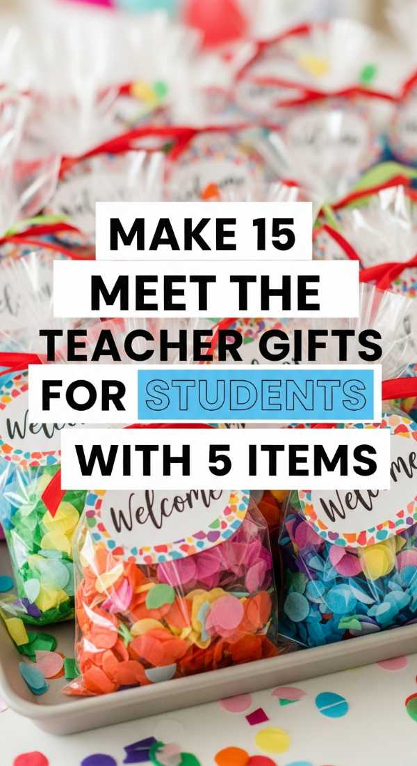Make 15 Meet The Teacher Gifts For Students With 5 Items 6a057da027624