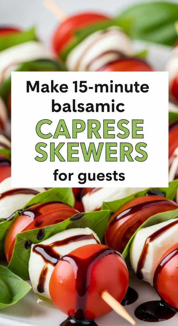 Taste the Sunshine: Essential Recipes for Your Best Summer Ever Make 15 Minute Balsamic Caprese Skewers For Guests 6a017dbdb3c9f