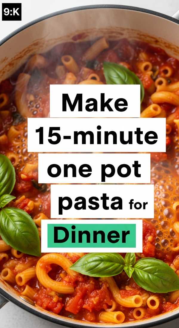 Make 15 Minute One Pot Pasta For Dinner 6a1096543b694