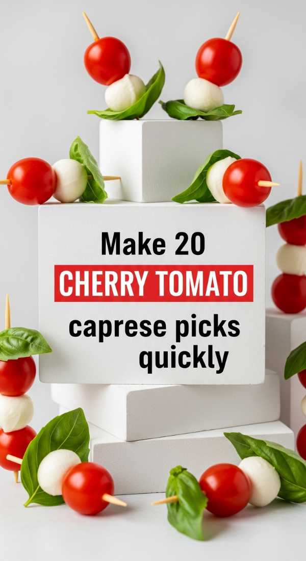 Make 20 Cherry Tomato Caprese Picks Quickly 69fd8a99c2b57