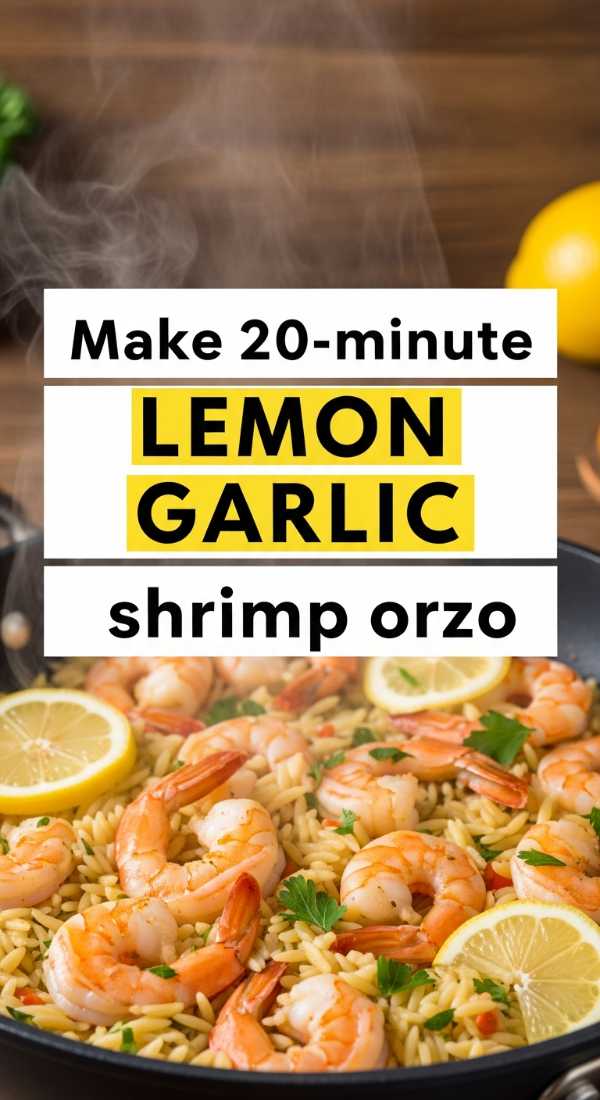 Make 20 Minute Lemon Garlic Shrimp Orzo 69f47a0900871