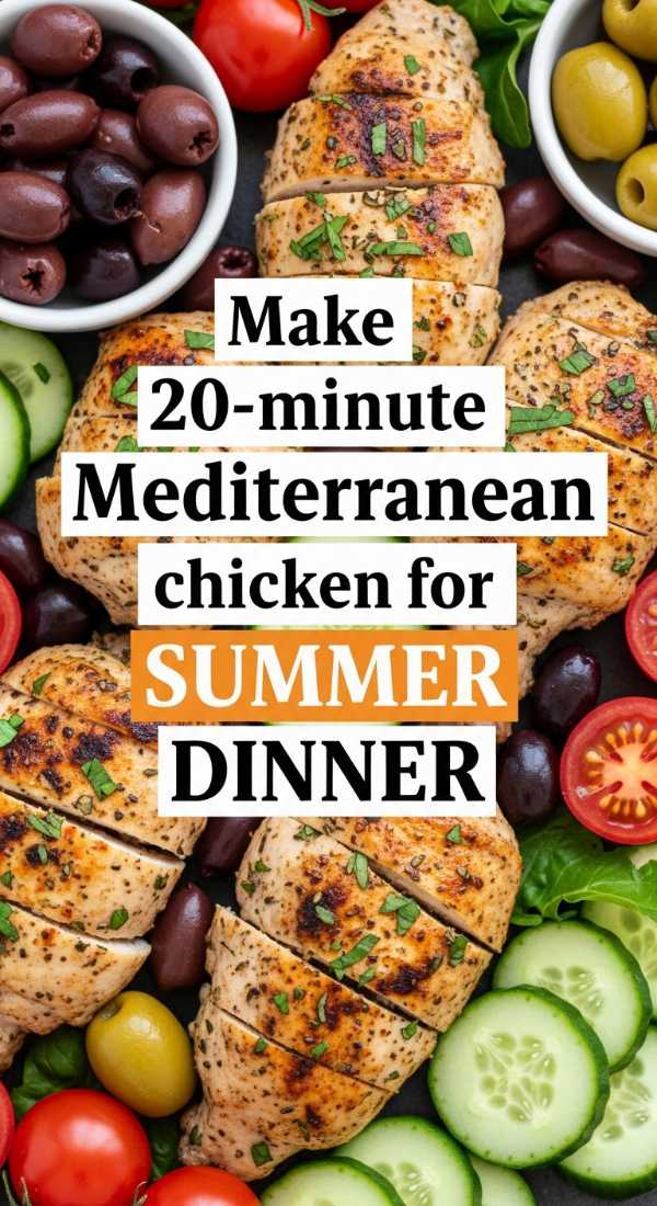 Taste the Sunshine: Essential Recipes for Your Best Summer Ever Make 20 Minute Mediterranean Chicken For Summer Dinner 6a017dbc448ee