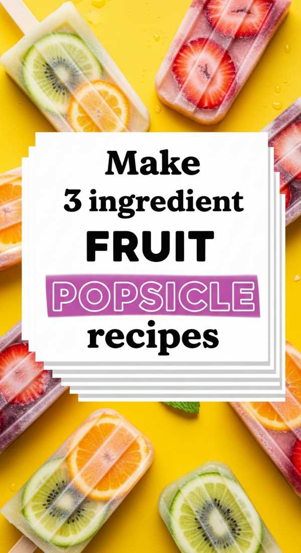 Sizzle & Chill: The Ultimate Summer Recipe Handbook Make 3 Ingredient Fruit Popsicle Recipes 6a1095411805b