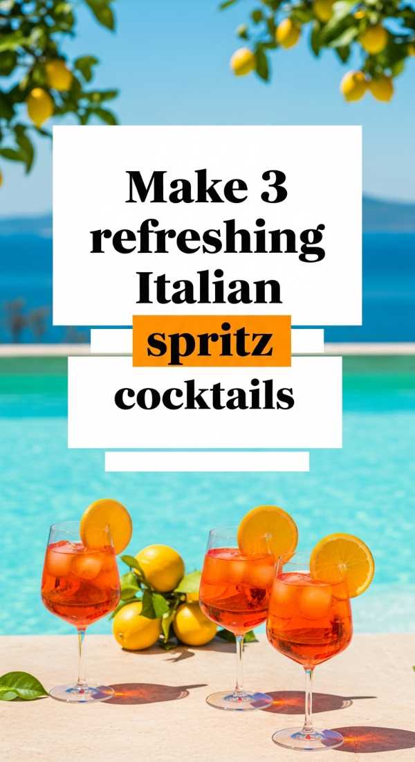 Make 3 Refreshing Italian Spritz Cocktails 69f7277c54abe