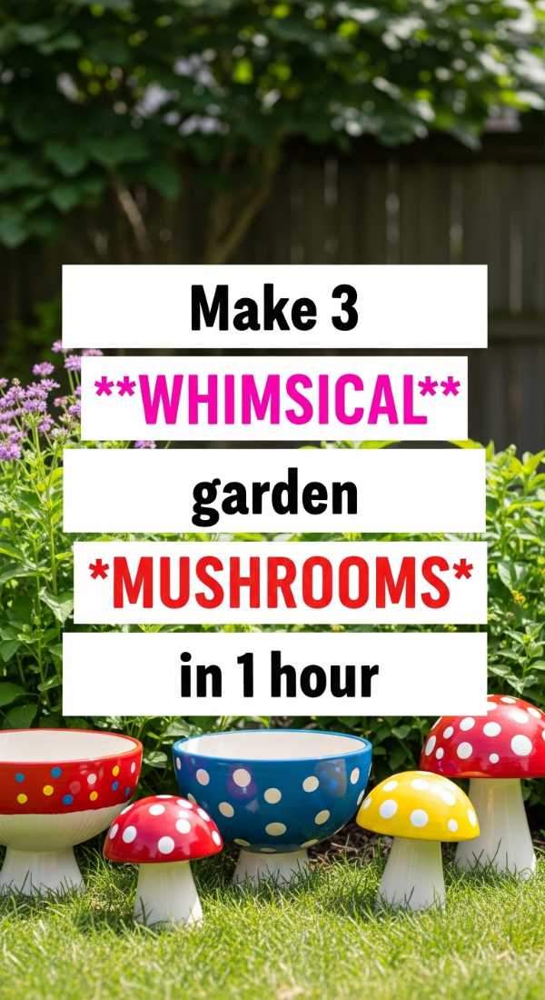 Make 3 Whimsical Garden Mushrooms In 1 Hour 69fb222bd6381