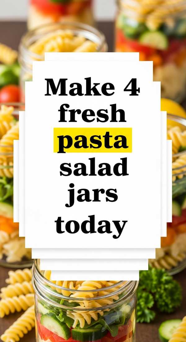 Make 4 Fresh Pasta Salad Jars Today 6a1098ab6bc7b