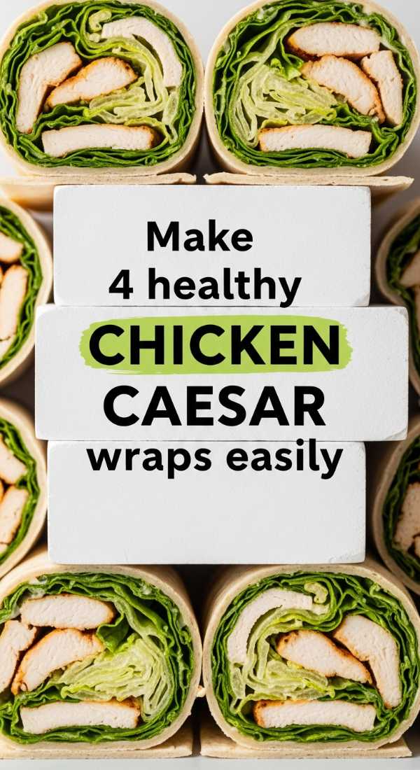 Make 4 Healthy Chicken Caesar Wraps Easily 6a001833a716f