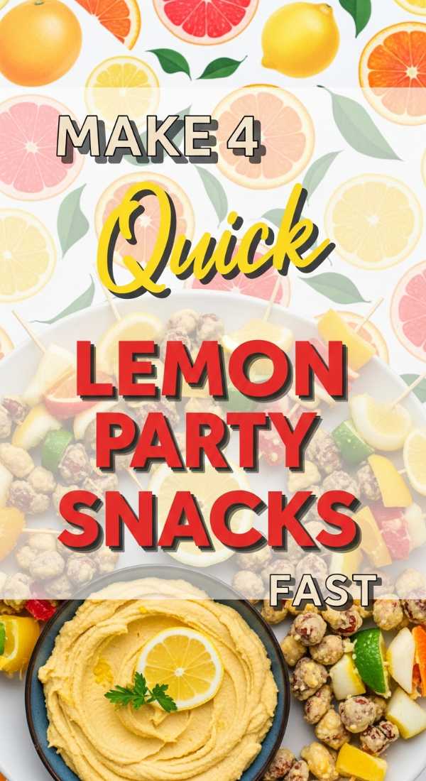 Make 4 Healthy Lemon Party Snacks Fast 69fae90a54240