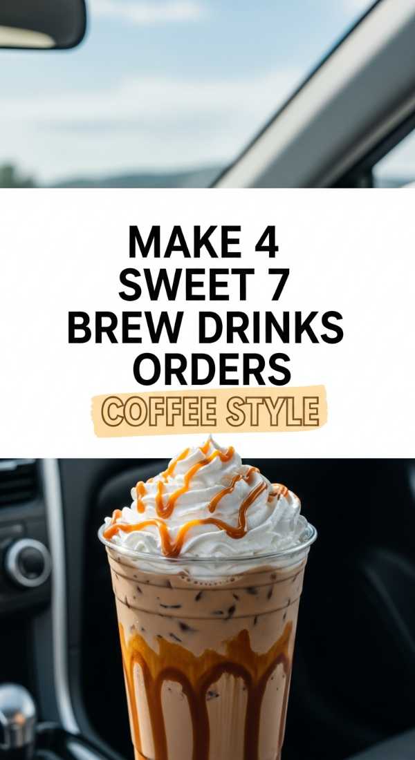 Make 4 Sweet 7 Brew Drinks Orders Coffee Style 6a142eb0adc3d