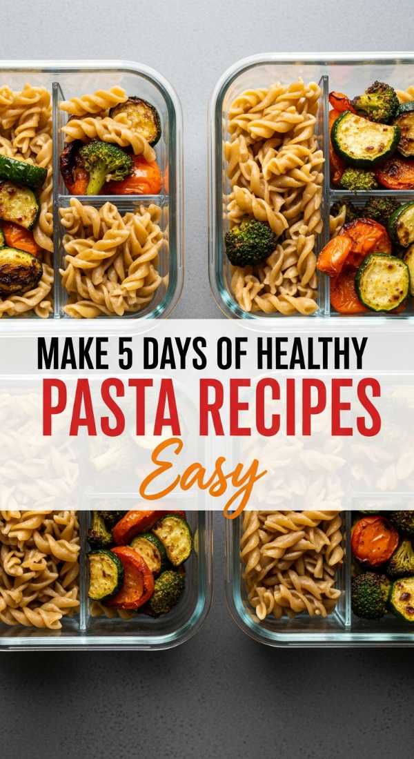 Make 5 Days Of Healthy Pasta Recipes In 1 Hour 6a149b0dcbaf3