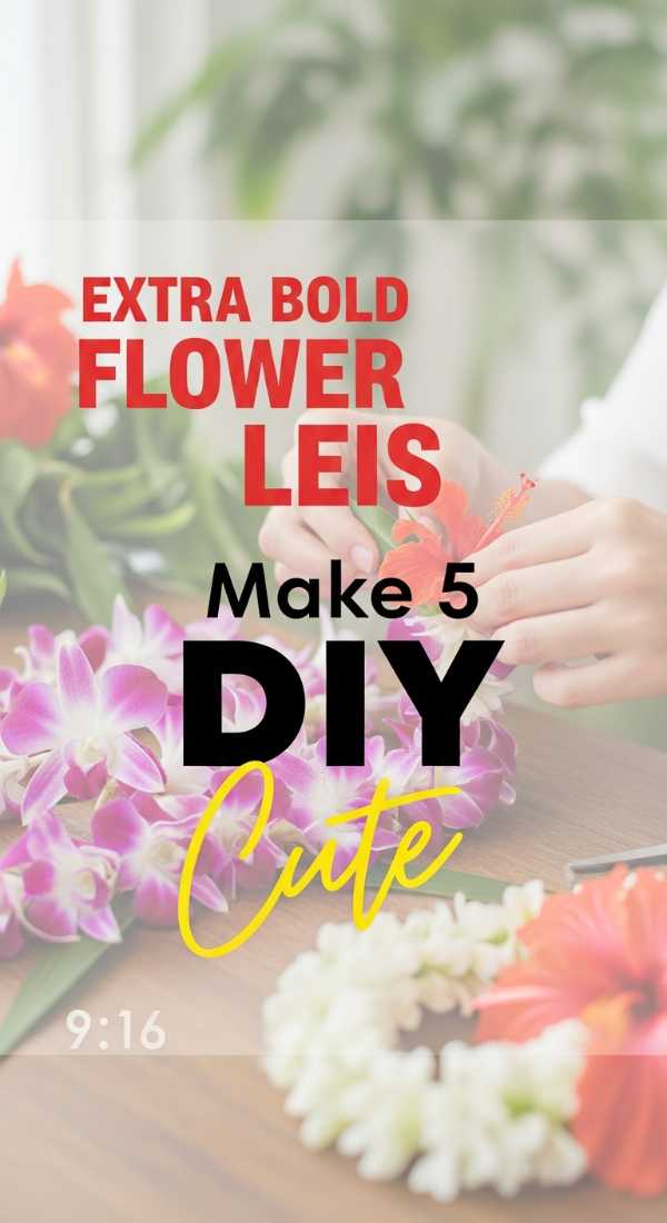 Make 5 Diy Flower Leis For Your Guests 6a189f94a2bef