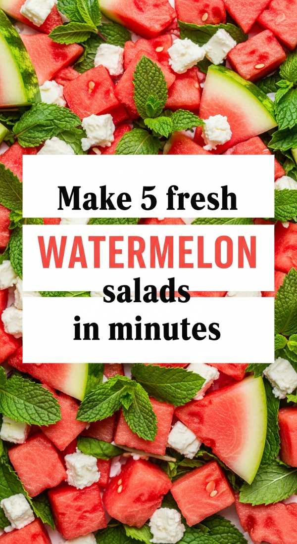 Taste the Sunshine: A Curated Collection of Summer’s Best Dishes Make 5 Fresh Watermelon Salads In Minutes 6a06e6de97de2