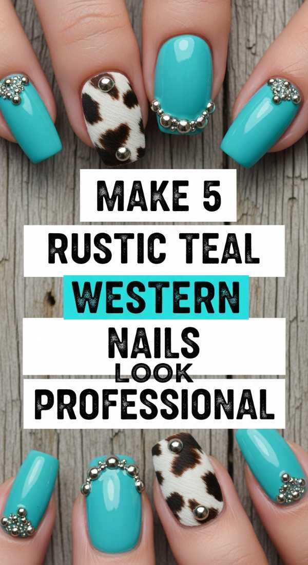Make 5 Rustic Teal Western Nails Look Professional 6a0595b7c14ab