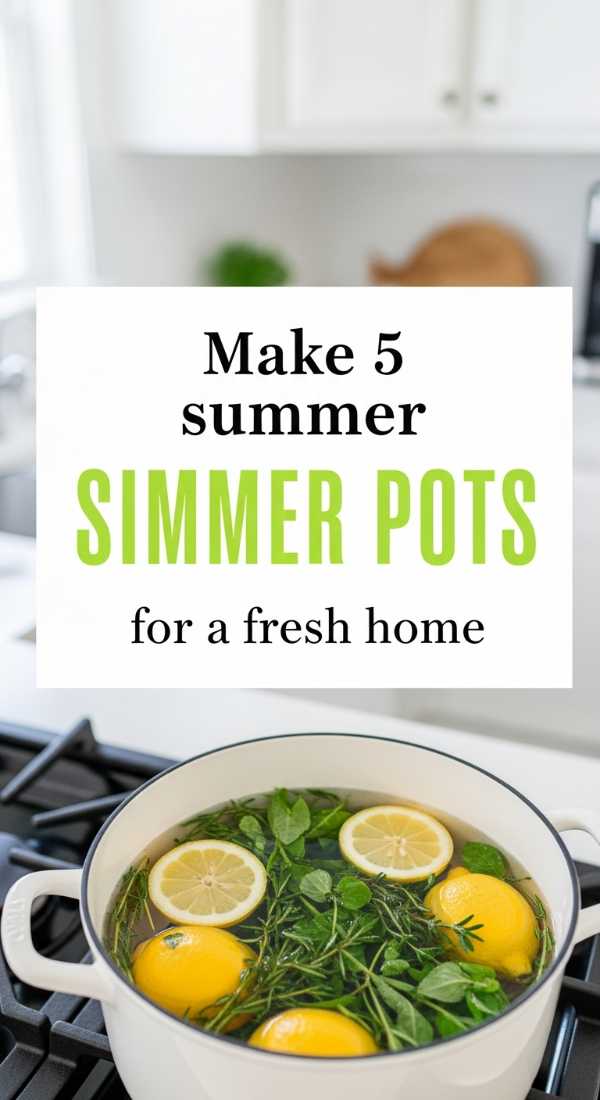 Beat the Heat: Refreshing Recipes for Your Best Summer Ever Make 5 Summer Simmer Pots For A Fresh Home 6a070b5b685d5