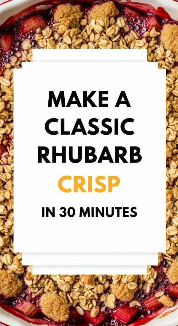 Make A Classic Rhubarb Crisp In 30 Minutes 69fd8ca94a9c5