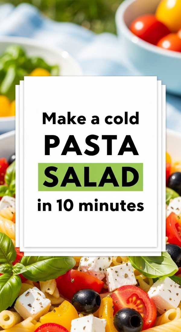 Make A Cold Pasta Salad In 10 Minutes 6a0703960f80b