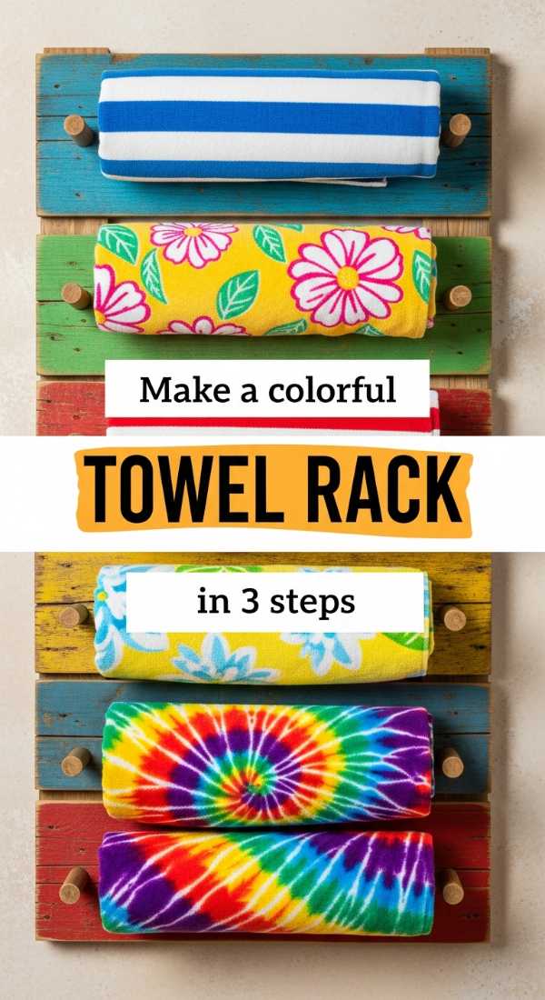 Make A Colorful Towel Rack In 3 Steps 69f4858b0fe31