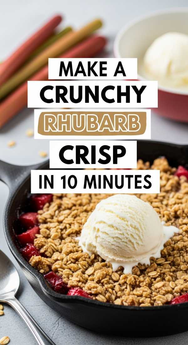 Make A Crunchy Rhubarb Crisp In 10 Minutes 69f442655afa0