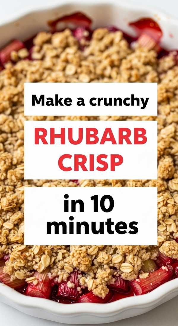 Tart, Sweet, and Totally Addictive: The Best Rhubarb Desserts Ever Make A Crunchy Rhubarb Crisp In 10 Minutes 69fd8a949ea3d