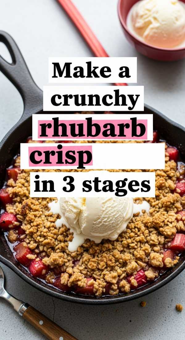Sweet & Tangy Perfection: The Ultimate Strawberry Rhubarb Dessert Guide Make A Crunchy Rhubarb Crisp In 3 Stages 69fd8c9f55144