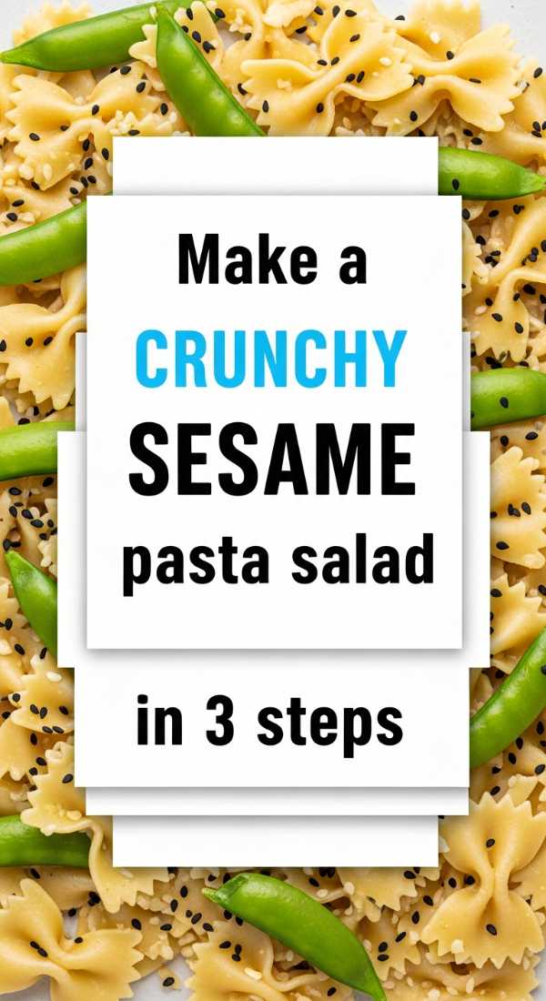 From Bangkok to Bologna: Irresistible Thai Fusion Pasta Masterpieces Make A Crunchy Sesame Pasta Salad In 3 Steps 6a10a0aa57632