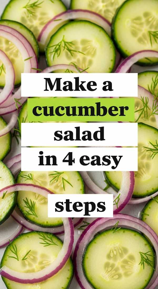 Make A Cucumber Salad In 4 Easy Steps 6a14295340287