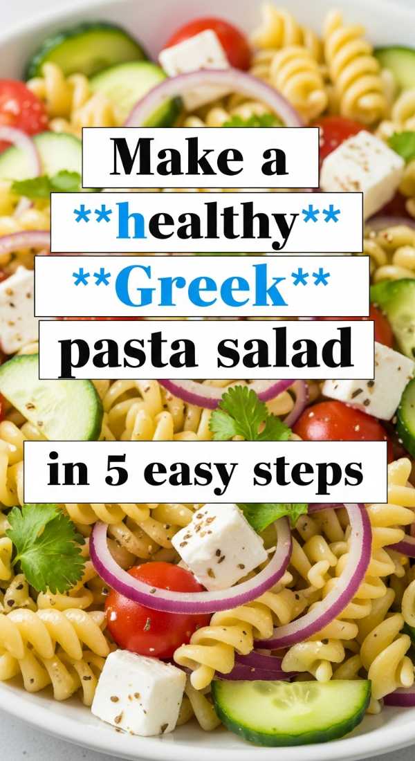Make A Healthy Greek Pasta Salad In 5 Easy Steps 6a10963967c9a