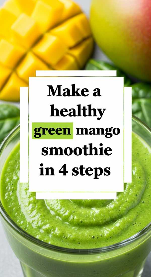 Make A Healthy Green Mango Smoothie In 4 Steps 69f47c659f6cd