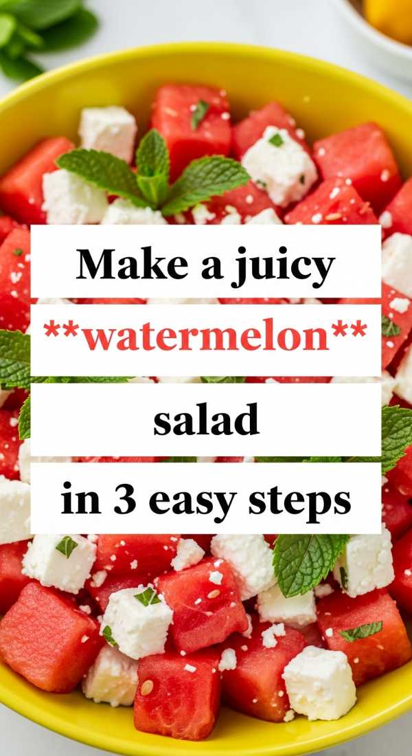 Make A Juicy Watermelon Salad In 3 Easy Steps 6a070cd764202