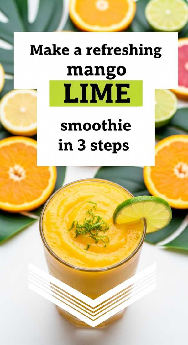 Make A Refreshing Mango Lime Smoothie In 3 Steps 69f47c67c59a2