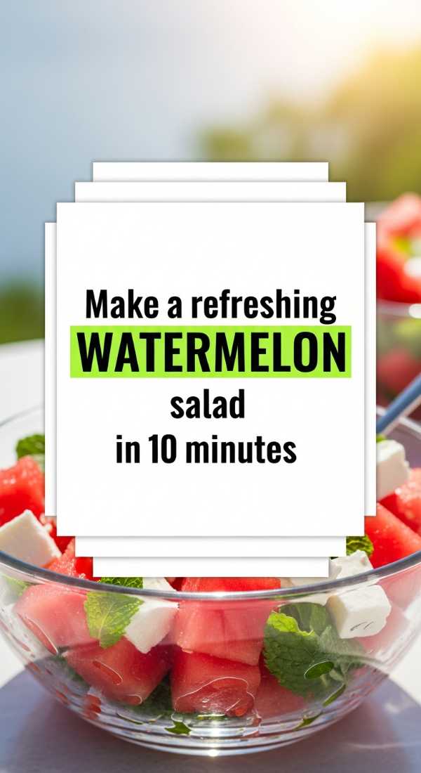 Make A Refreshing Watermelon Salad In 10 Minutes 6a06e6da786b6