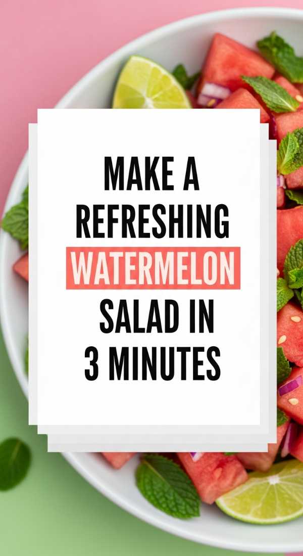 Make A Refreshing Watermelon Salad In 3 Minutes 6a06c21613be3