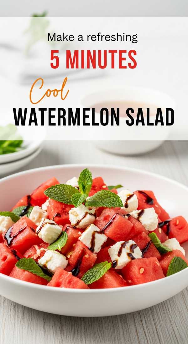 Make A Refreshing Watermelon Salad In 5 Minutes 69f4514474cba