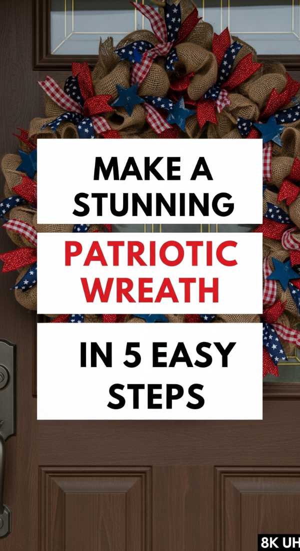 Make A Stunning Patriotic Wreath In 5 Easy Steps 6a057da907edf