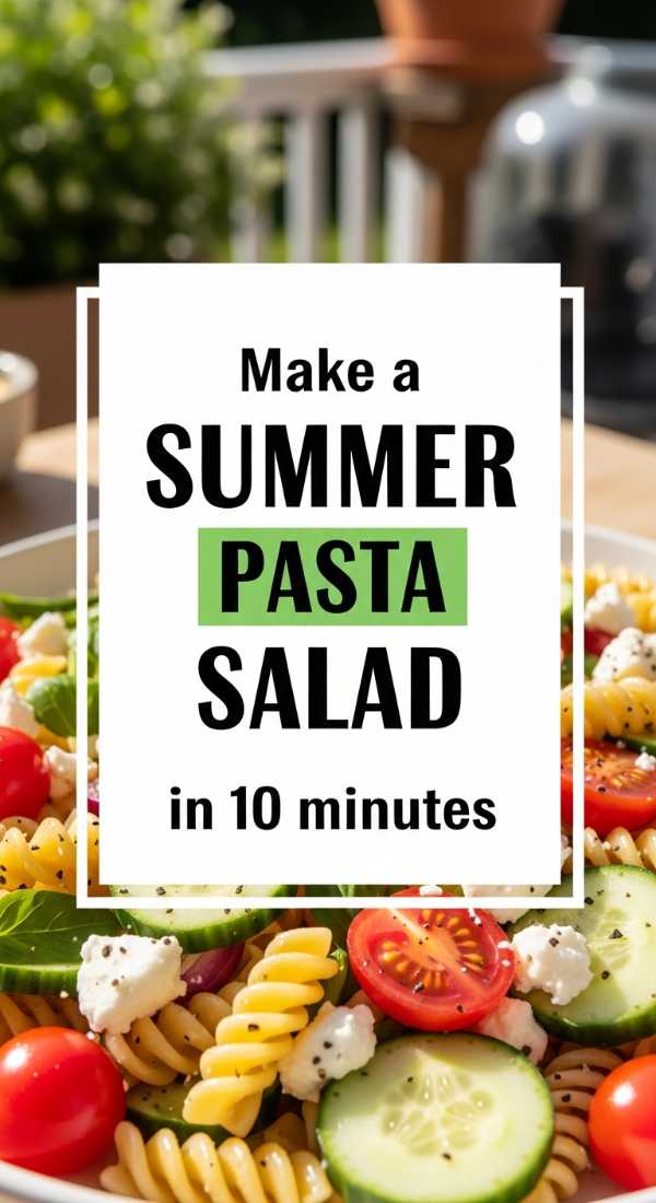 Sizzle & Chill: The Ultimate Summer Recipe Handbook Make A Summer Pasta Salad In 10 Minutes 6a10953d804a2