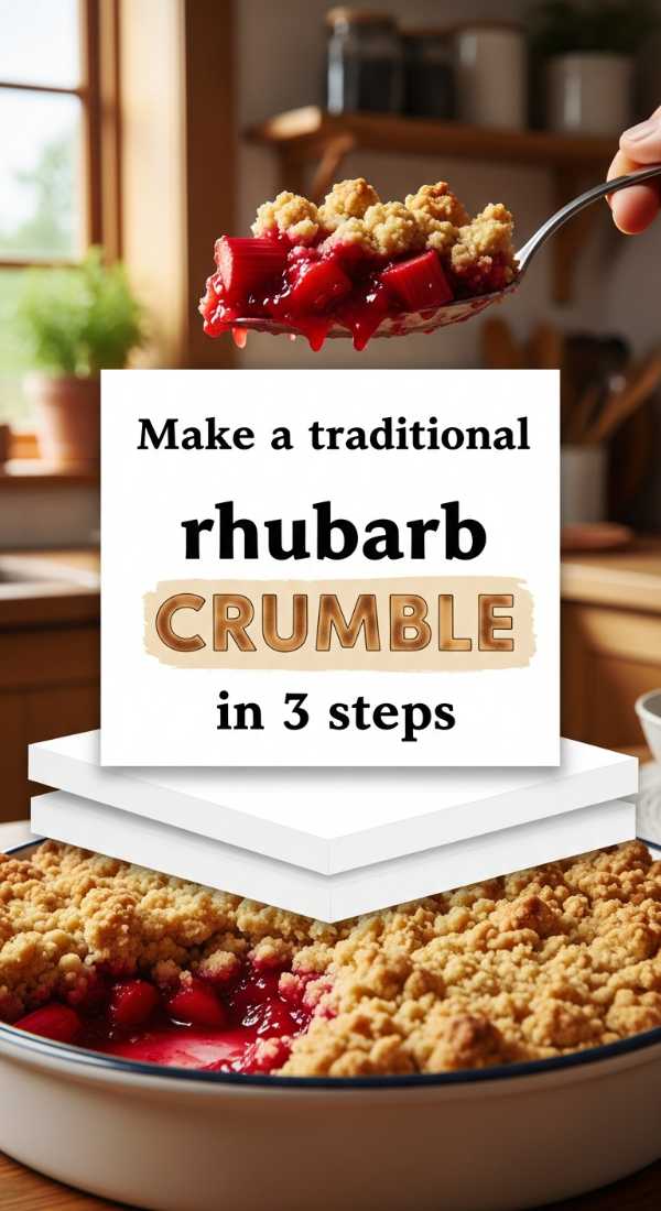 Make A Traditional Rhubarb Crumble In 3 Steps 69fd8a8d5e0df