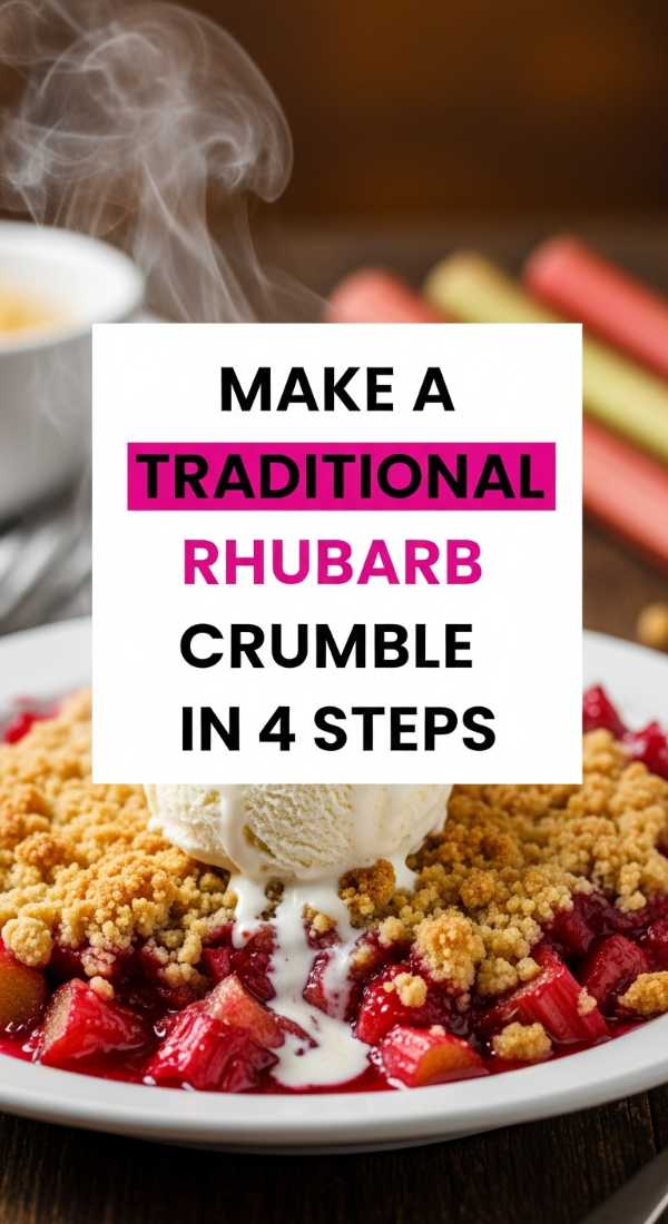 Make A Traditional Rhubarb Crumble In 4 Steps 69f8490f4e38c