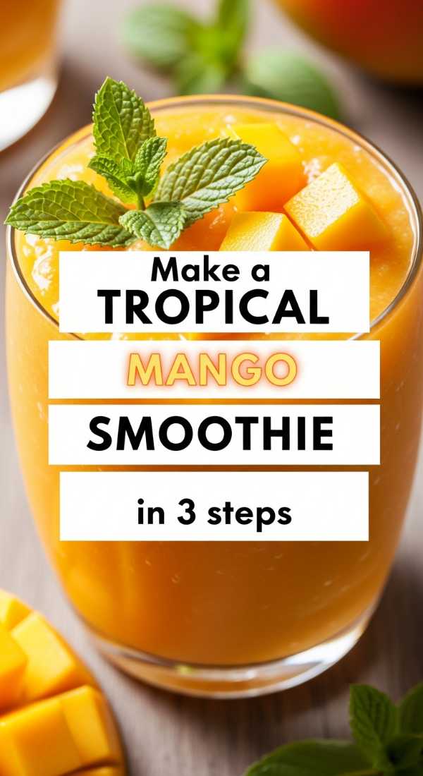 Make A Tropical Mango Smoothie In 3 Steps 69fc174bb74a7