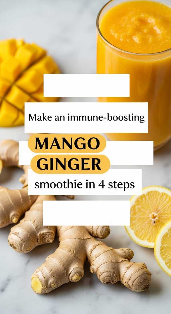 Make An Immune Boosting Mango Ginger Smoothie In 4 Steps 69f47a0b2bfd8