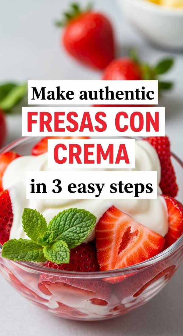 Make Authentic Fresas Con Crema In 3 Easy Steps 6a06cddfaffe7