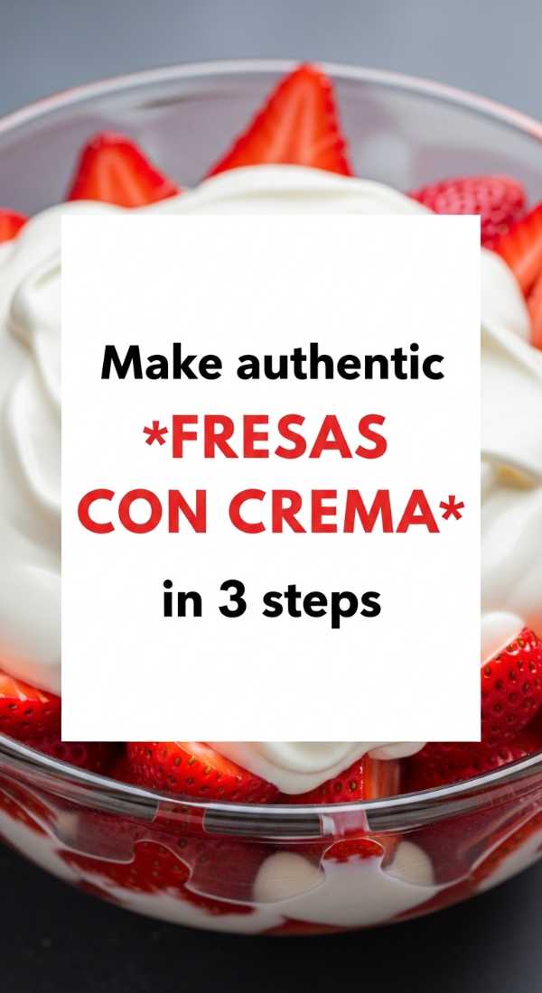 Make Authentic Fresas Con Crema In 3 Steps 6a06ee5e5ae55