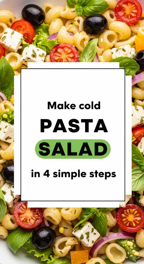 Make Cold Pasta Salad In 4 Simple Steps 6a070ce460129
