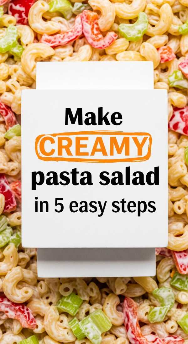 Make Creamy Pasta Salad In 5 Easy Steps 6a1098be8f202