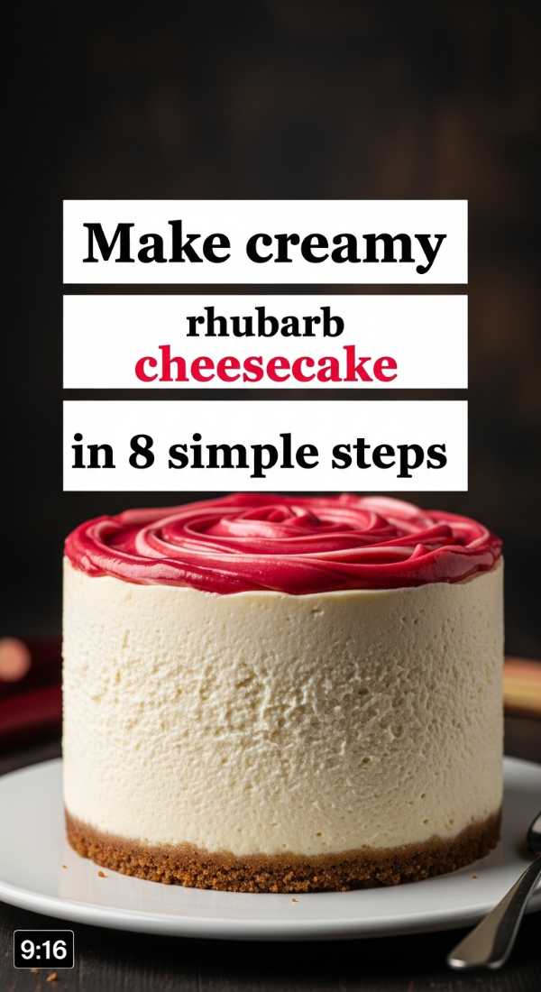Make Creamy Rhubarb Cheesecake In 8 Simple Steps 69fd8cafc38b8
